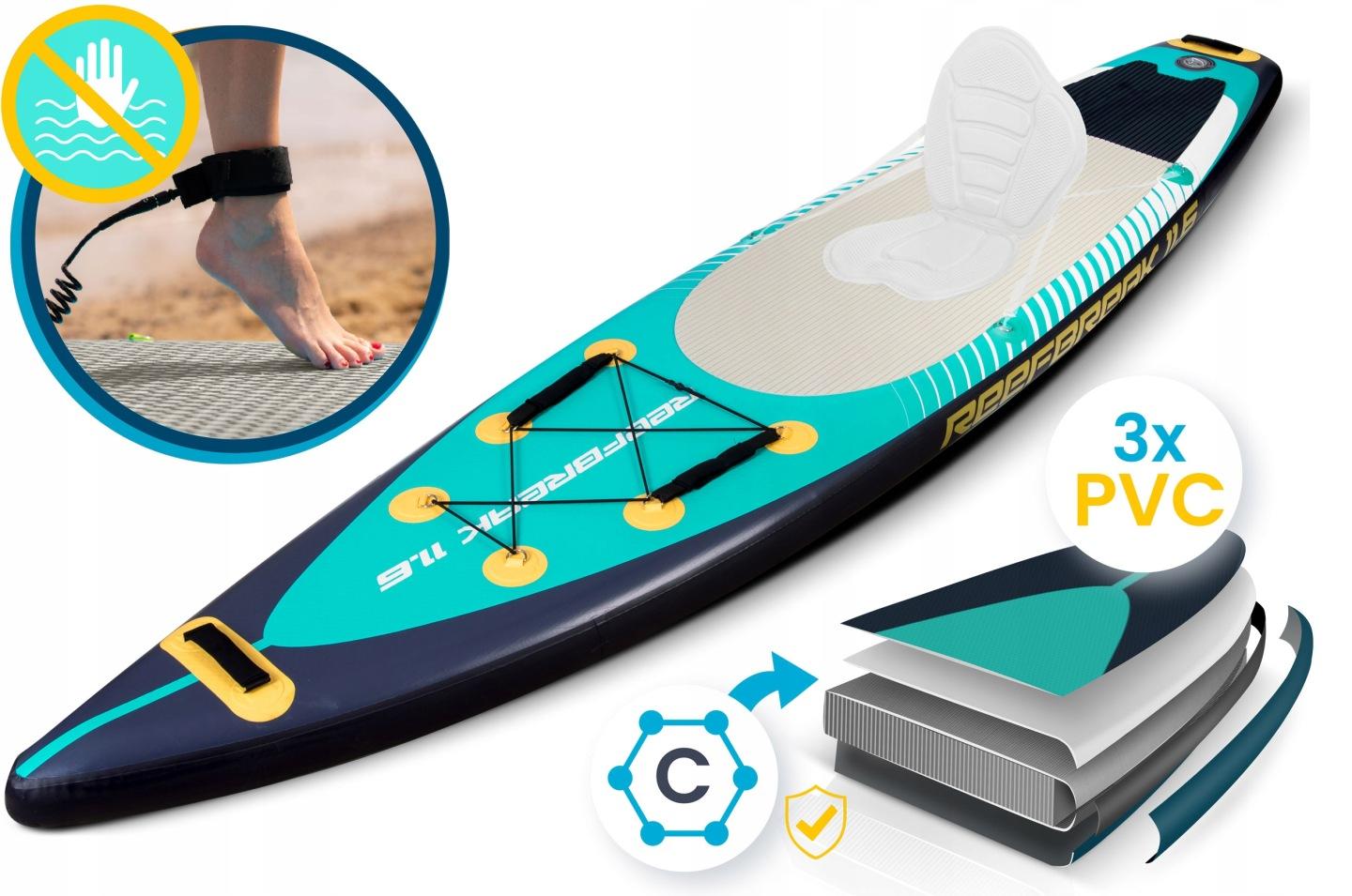 Termékkép 4: Reefbreak SUP deszka 350 x 81 x 15 cm Neo-Sport 170313
