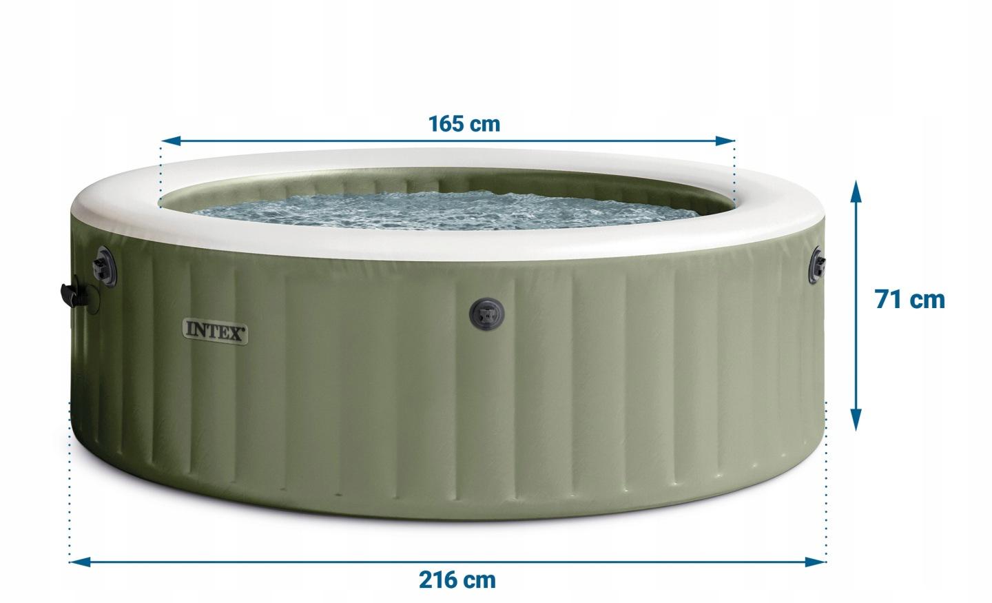 Imagine produs 9: Cadă spa gonflabilă pentru 6 persoane Intex PureSpa 28428NP, 216 × 71 cm, cu hidromasaj J-28428NP