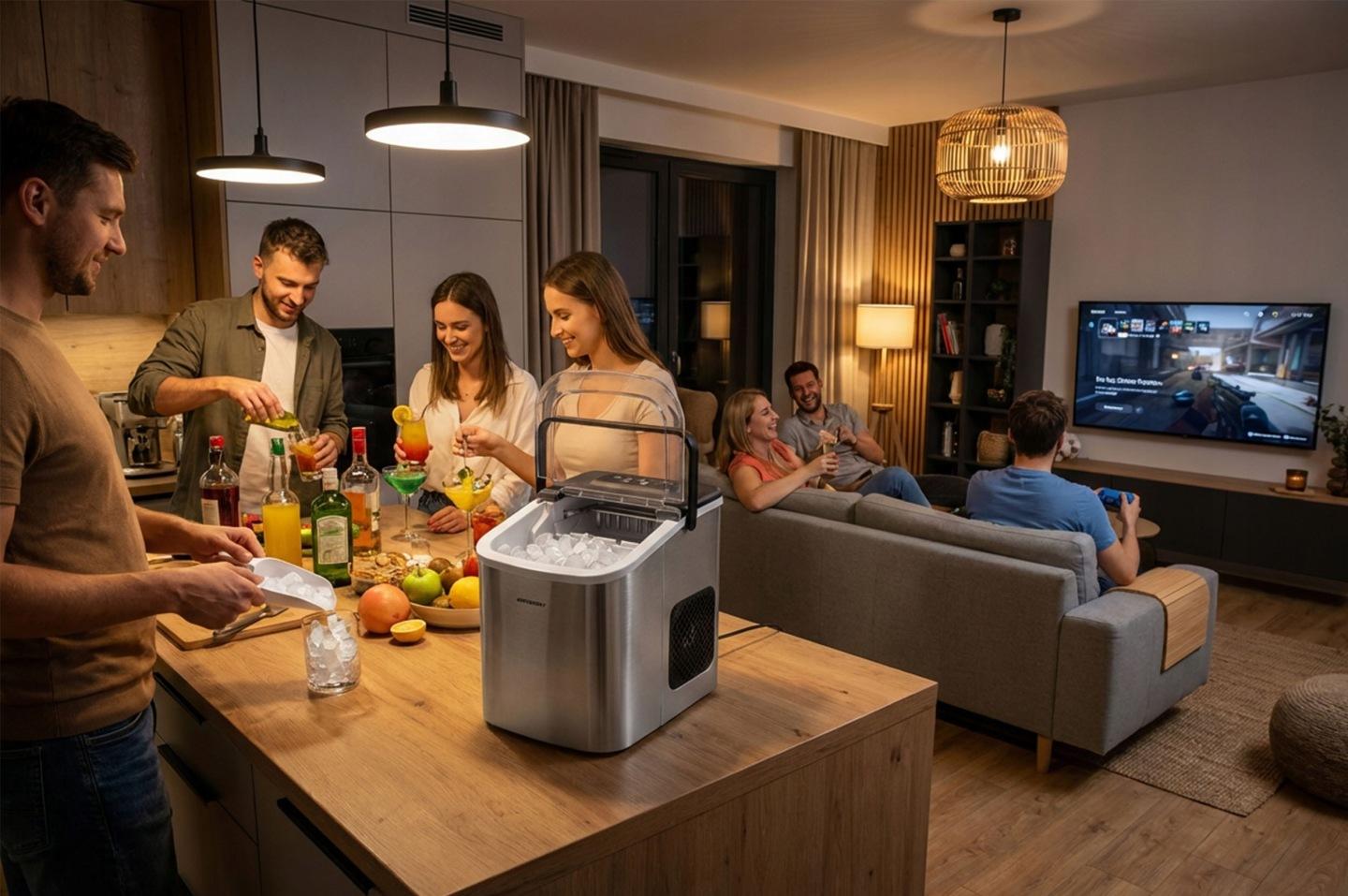 Termékkép 14: Berdsen BD-420 jégkészítő, 1,1 l, 12 kg/24 h, ezüst, J-342000