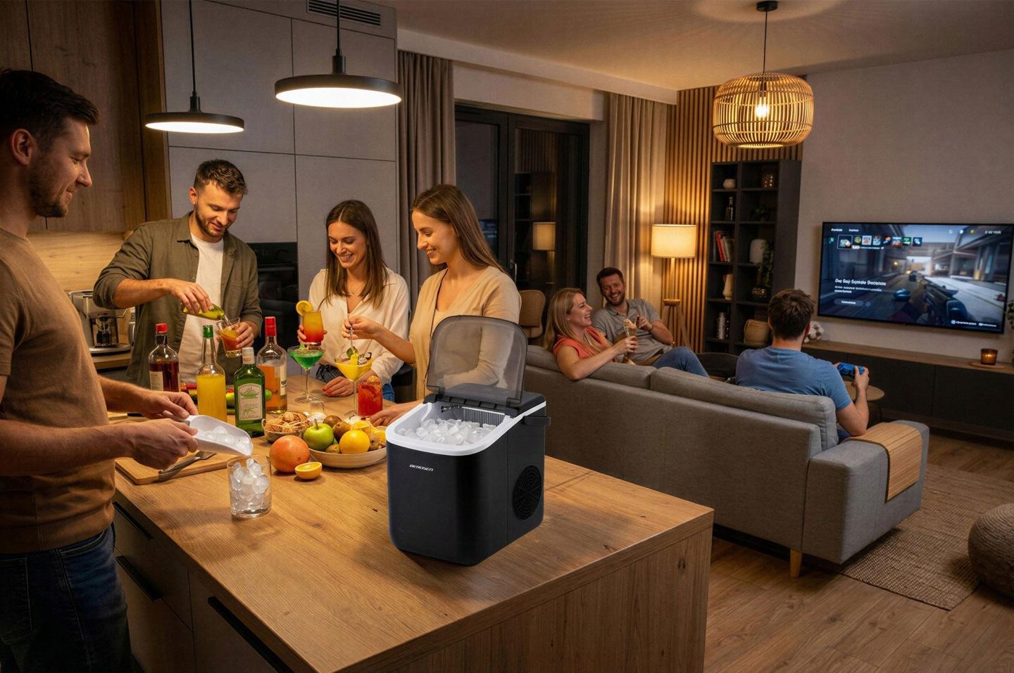 Termékkép 14: Berdsen BD-420 jégkészítő, 1,1 l / 12 kg 24 óra alatt, fekete J-342001