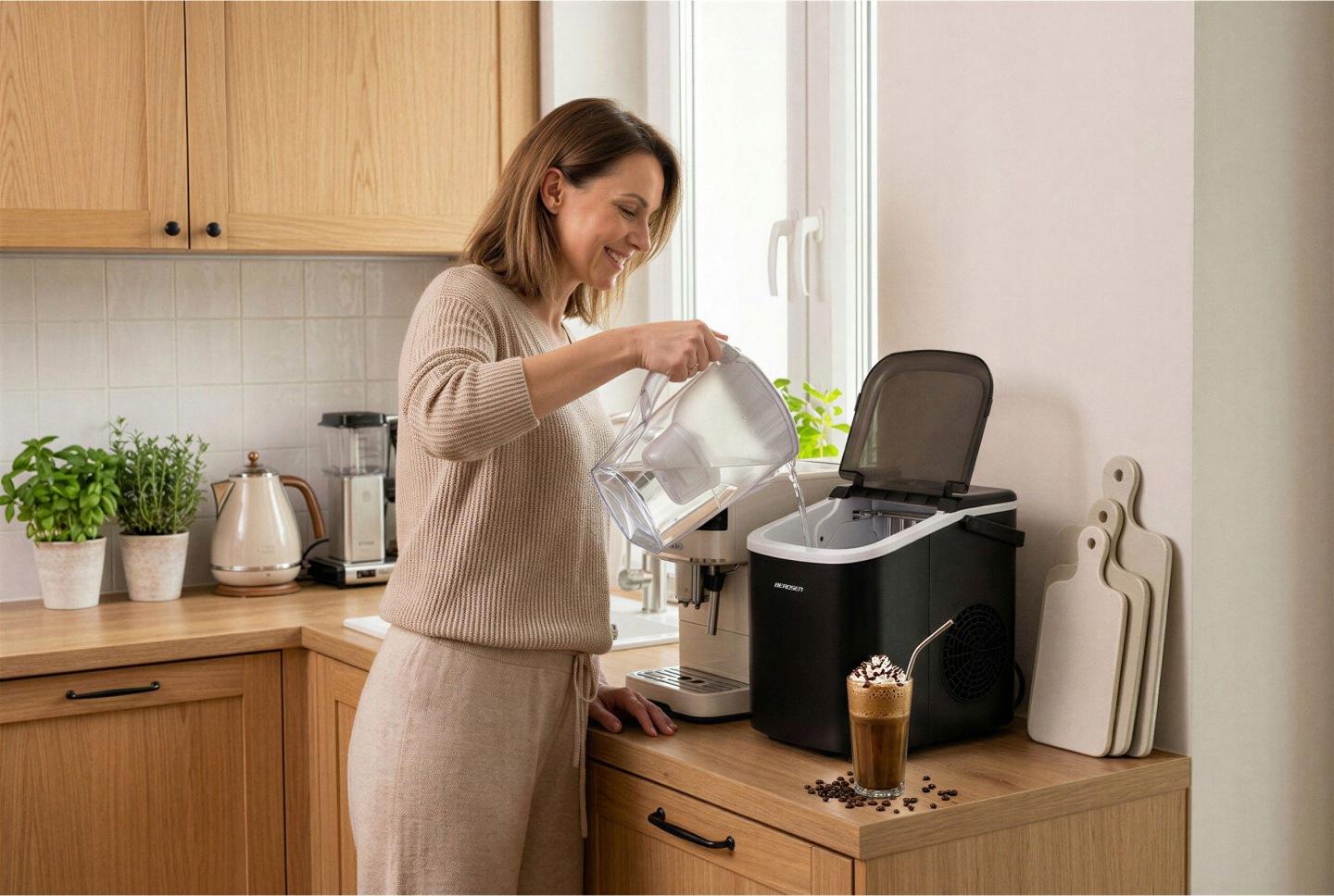 Termékkép 5: Berdsen BD-420 jégkészítő, 1,1 l / 12 kg 24 óra alatt, fekete J-342001