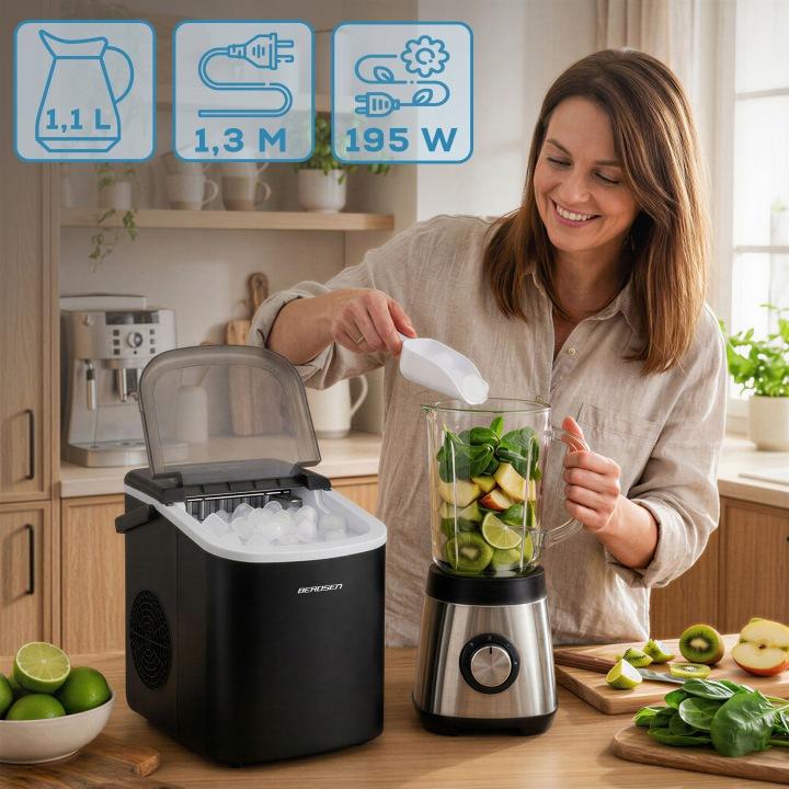 Termékkép 6: Berdsen BD-420 jégkészítő, 1,1 l / 12 kg 24 óra alatt, fekete J-342001