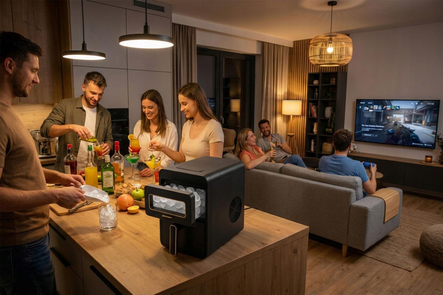 Termékkép 13: Berdsen BD-421 jéggép 1,1 l 12 kg/nap fekete J-342100