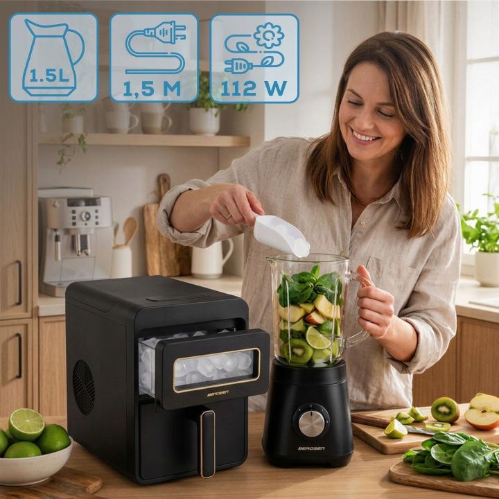 Termékkép 6: Berdsen BD-421 jéggép 1,1 l 12 kg/nap fekete J-342100
