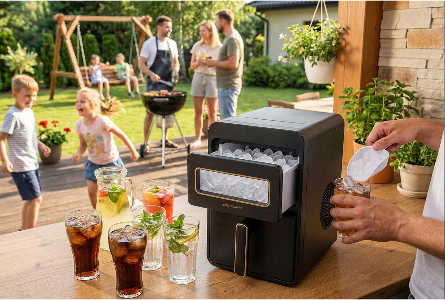 Termékkép 7: Berdsen BD-421 jéggép 1,1 l 12 kg/nap fekete J-342100