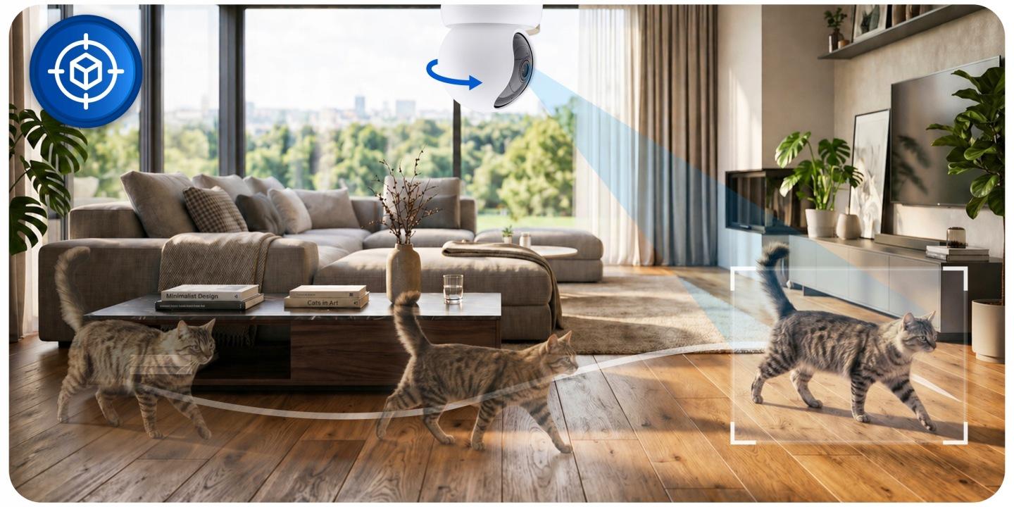 Slika proizvoda 4: Rotirajuća Wi‑Fi IP kamera za unutarnju upotrebu 3 Mpx Berdsen BD-940 J-394000