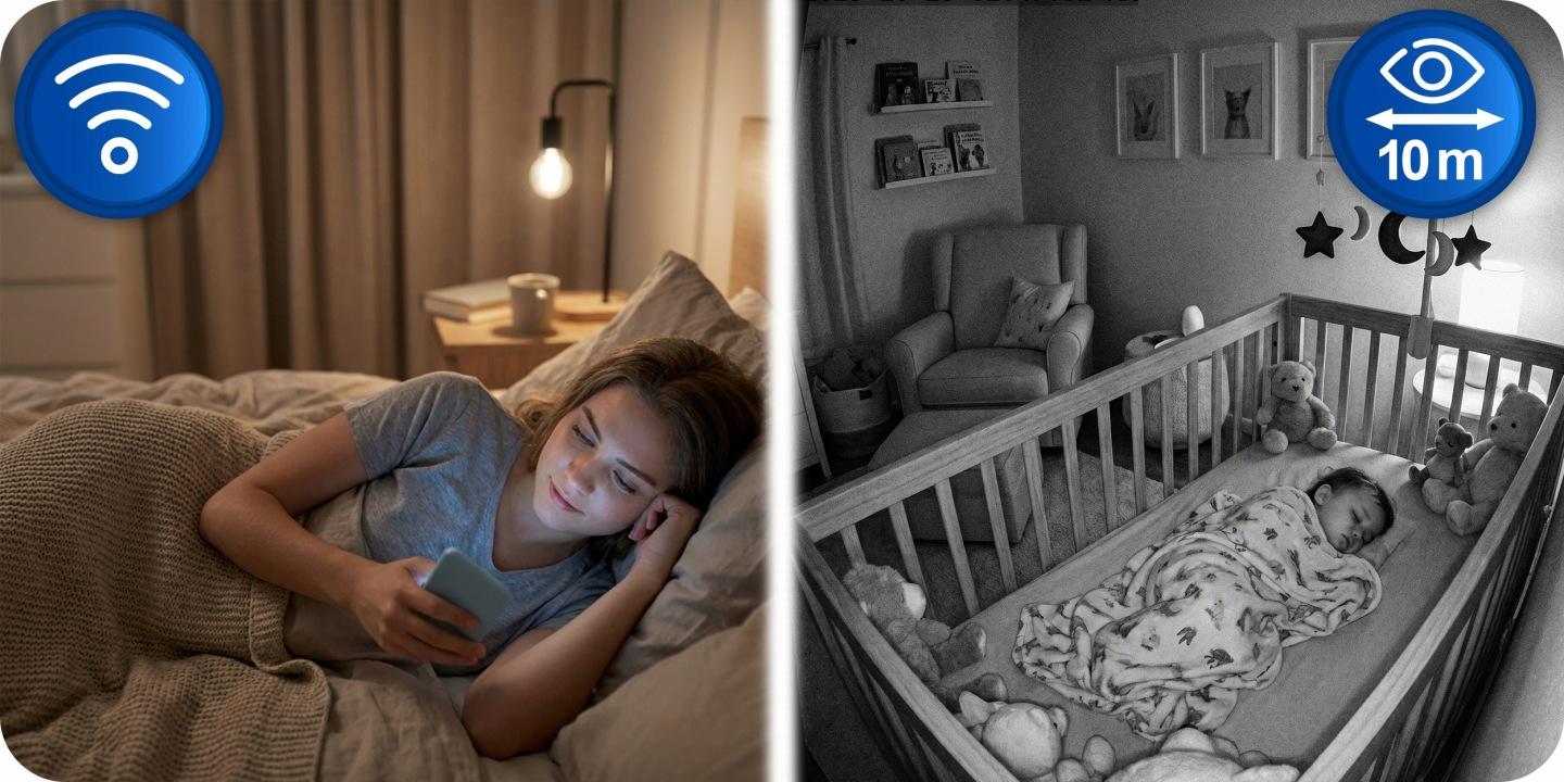 Slika proizvoda 6: Rotirajuća Wi‑Fi IP kamera za unutarnju upotrebu 3 Mpx Berdsen BD-940 J-394000