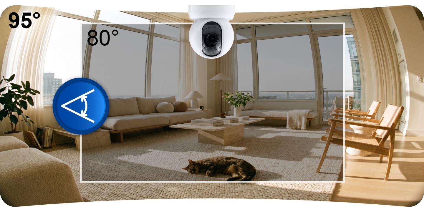 Slika proizvoda 8: Rotirajuća Wi‑Fi IP kamera za unutarnju upotrebu 3 Mpx Berdsen BD-940 J-394000