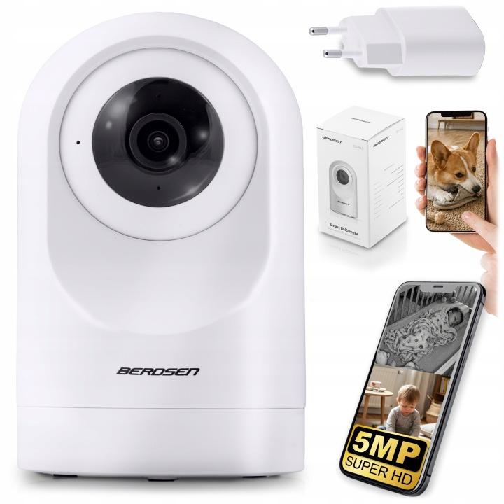 Forgatható beltéri Wi-Fi IP kamera 5 Mpx Berdsen BD-941 J-394100