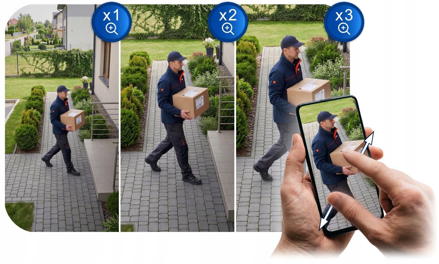 Slika proizvoda 10: Vanjska rotacijska Wi-Fi IP kamera 5 Mpx Berdsen BD-943 J-394300