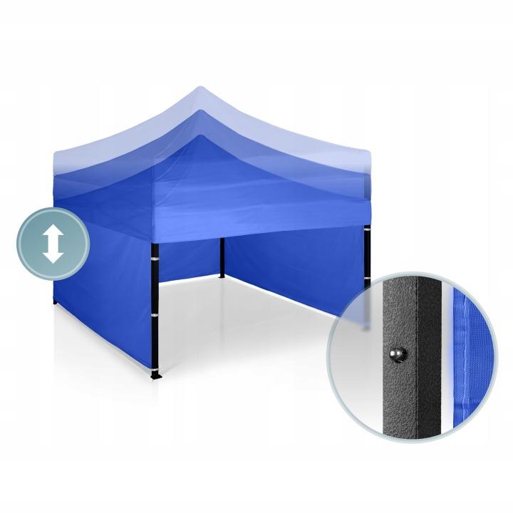 Termékkép 3: Kerti pavilon 3 × 3 m, 3 oldalfallal, kék J-430003
