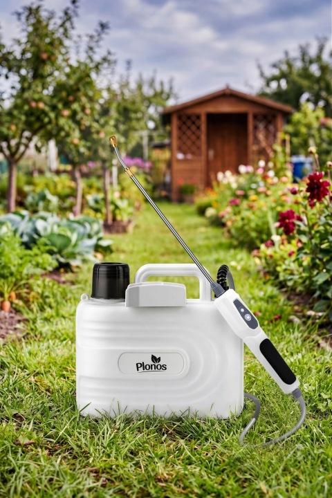 Akkumulátoros nyomáspermetező 5 l, állítható fúvókával és permetező szárnyal J-460800