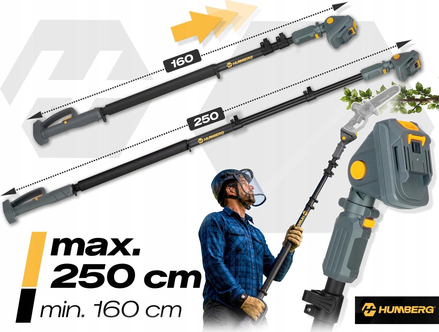 Teleskopska produžna drška Humberg HM-422 160-250 cm J-542200