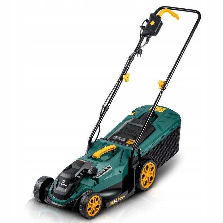 Imagine produs 2: Mașină de tuns gazon electrică Humberg HM-612 1400 W, 34 cm, cu colector de iarbă de 30 l J-561201