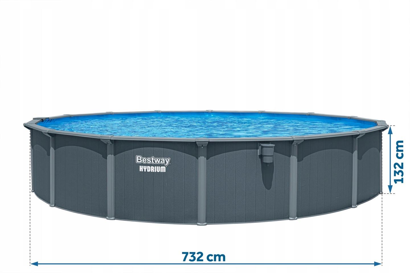Slika izdelka 12: Celoletni nadzemni bazen Bestway Hydrium 732 x 132 cm J-561RP