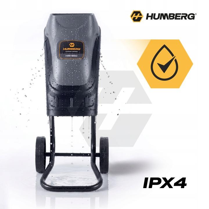 Imagine produs 11: Triturator electric de crengi Humberg HM-650 2500 W, 44 mm, 2 x sac de colectare 45 l J-565000