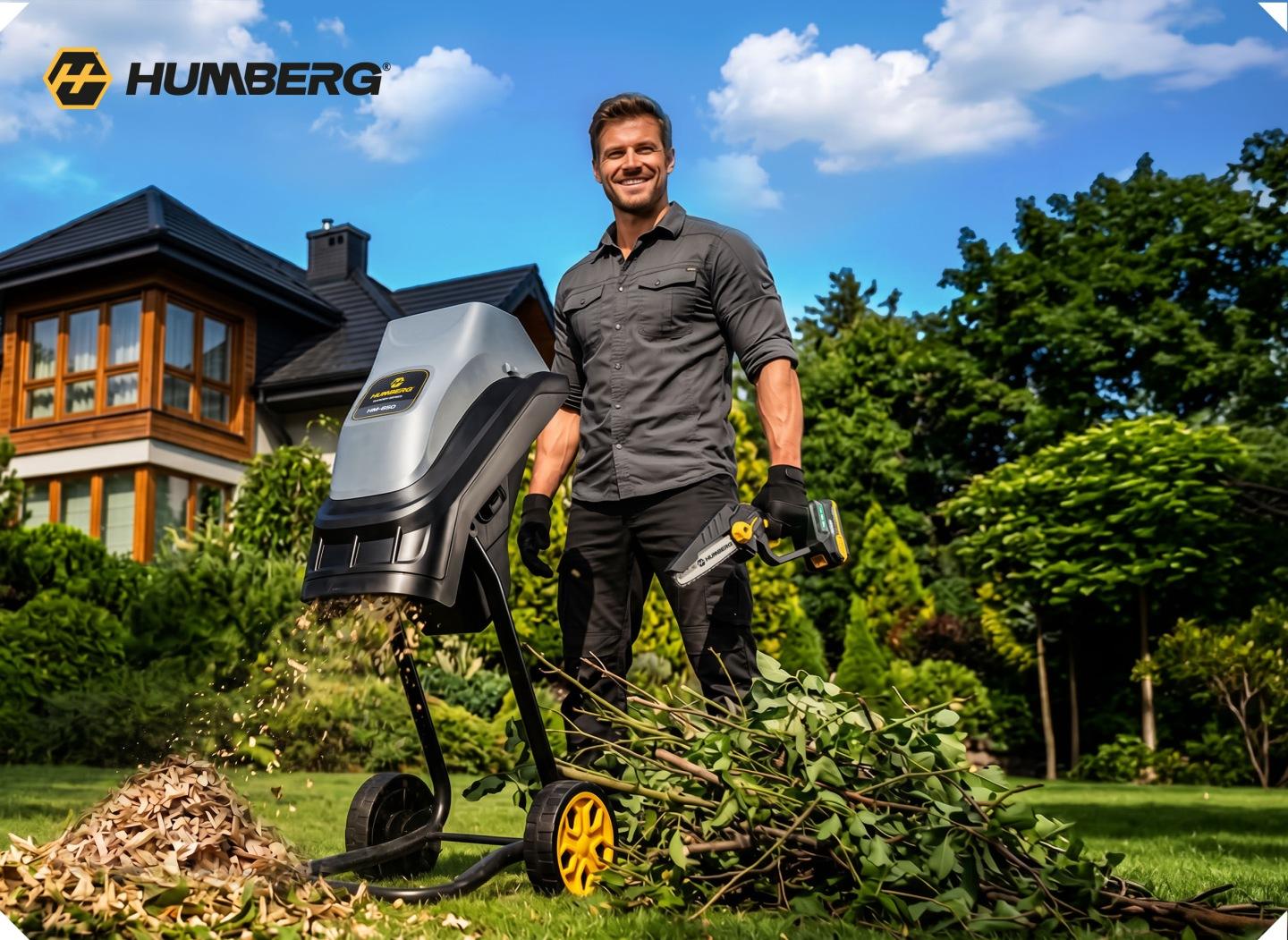 Imagine produs 13: Triturator electric de crengi Humberg HM-650 2500 W, 44 mm, 2 x sac de colectare 45 l J-565000