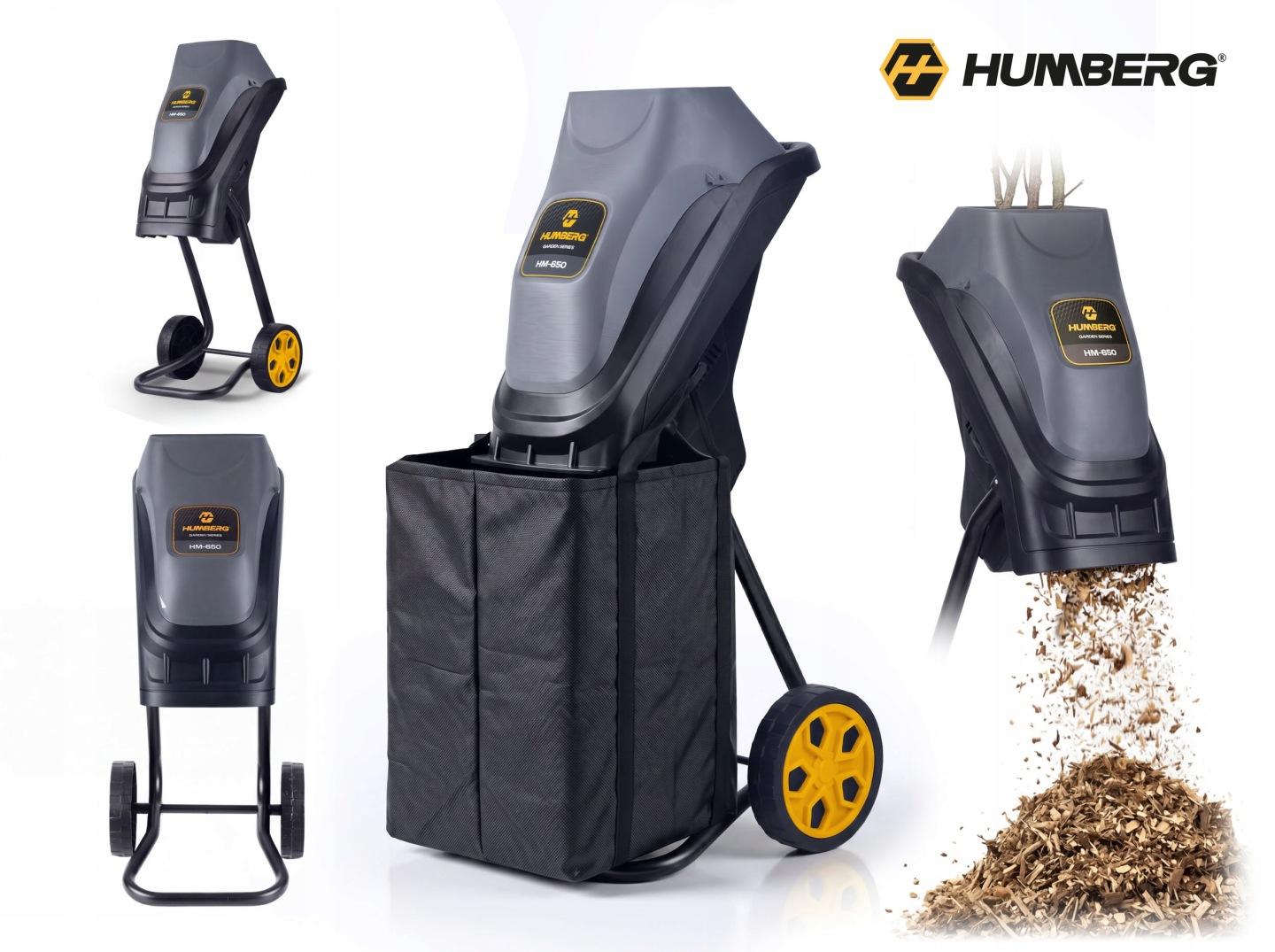 Imagine produs 15: Triturator electric de crengi Humberg HM-650 2500 W, 44 mm, 2 x sac de colectare 45 l J-565000