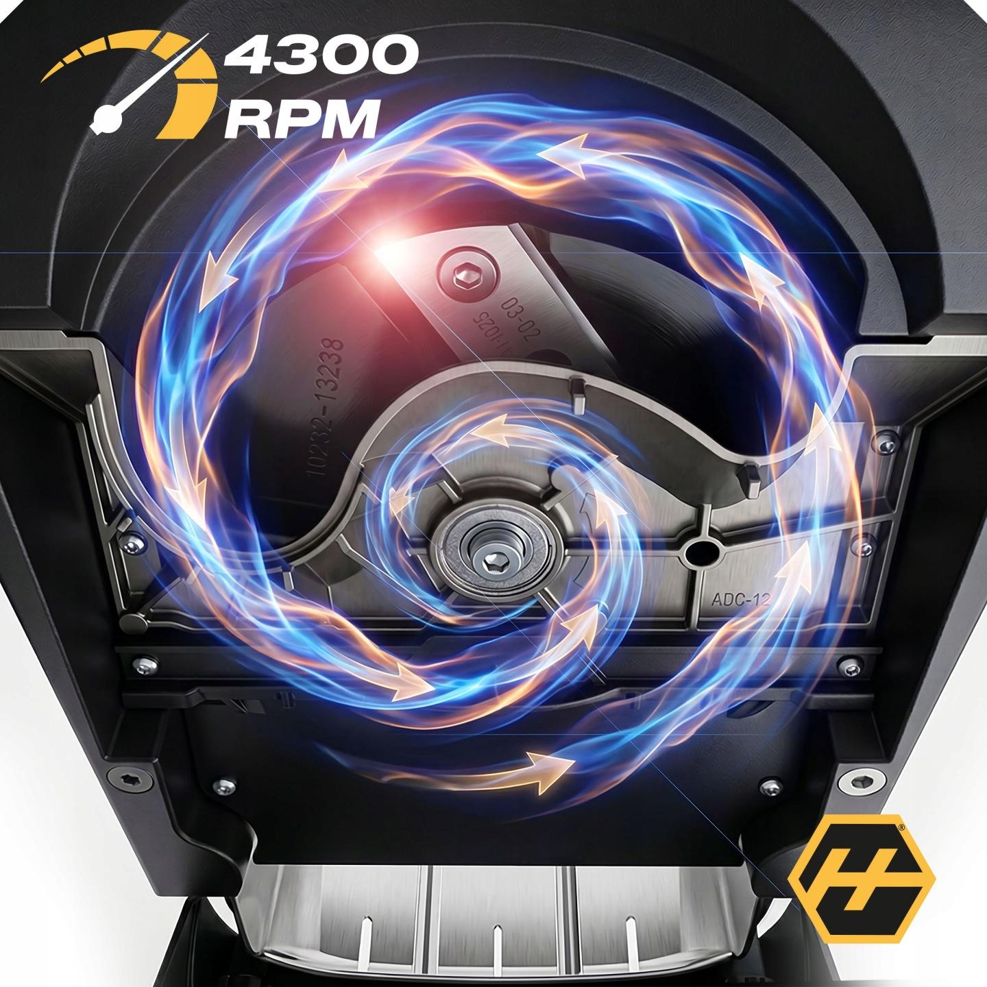 Imagine produs 5: Triturator electric de crengi Humberg HM-650 2500 W, 44 mm, 2 x sac de colectare 45 l J-565000