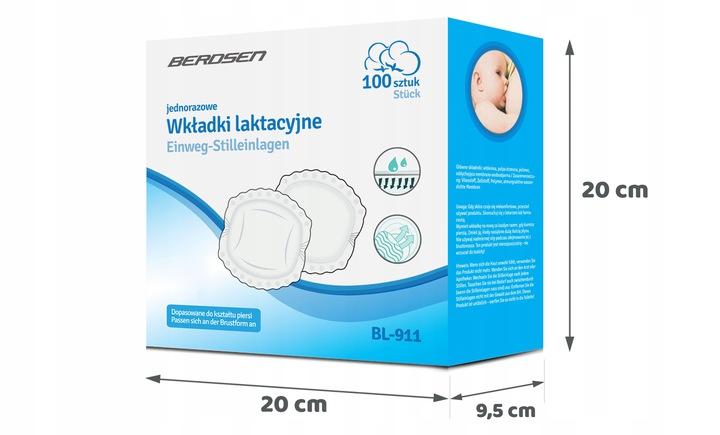 Termékkép 5: Szoptatós betét kismamáknak – ultra nedvszívó Berdsen BL-911