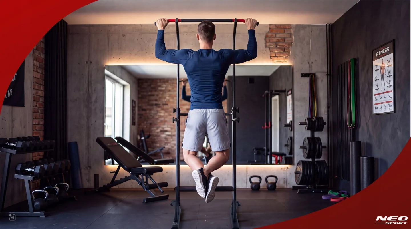 Slika proizvoda 3: Samostojeća šipka za zgibove, stabilna, nosivost 100 kg Neo-Sport 130300