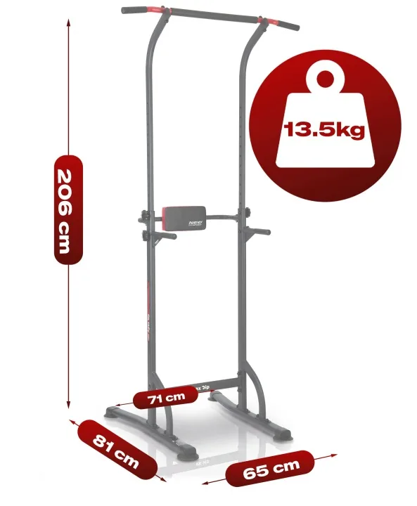 Slika proizvoda 19: Samostojeća šipka za zgibove, stabilna, nosivost 100 kg Neo-Sport 130300
