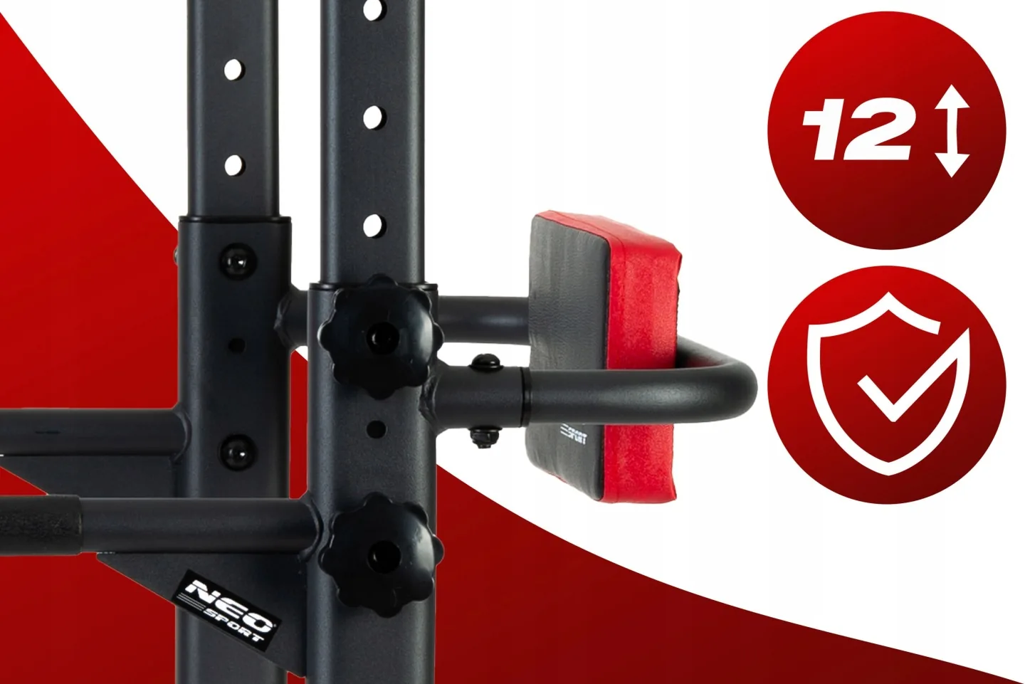 Slika proizvoda 11: Samostojeća šipka za zgibove, stabilna, nosivost 100 kg Neo-Sport 130300