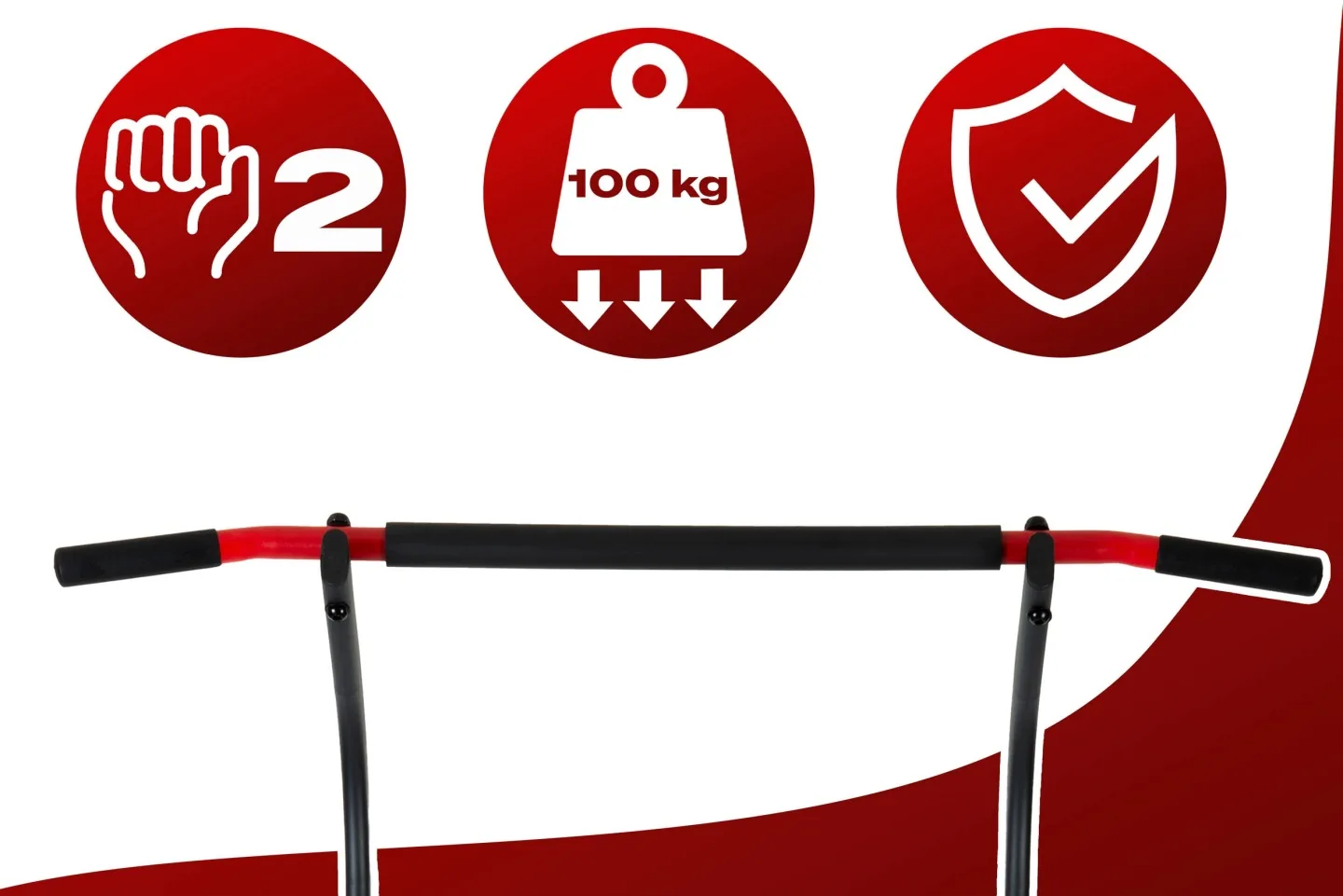 Slika proizvoda 9: Samostojeća šipka za zgibove, stabilna, nosivost 100 kg Neo-Sport 130300