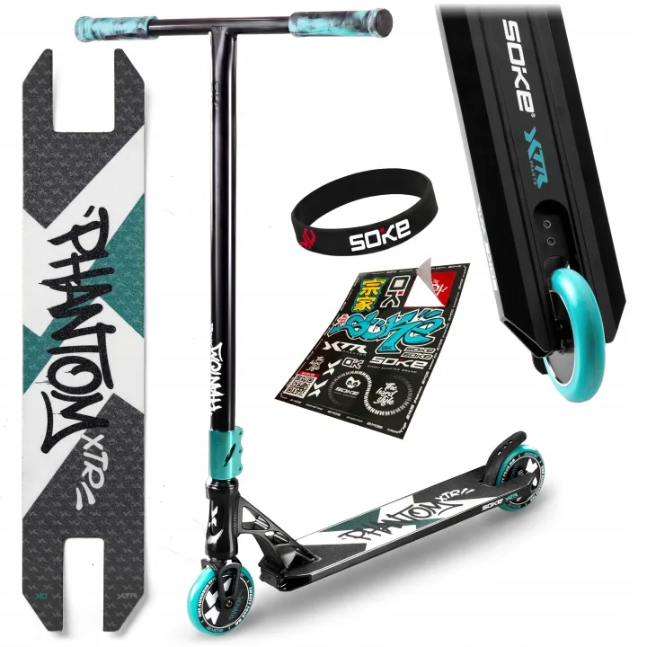 Termékkép 2: SOKE XTR freestyle roller fekete-türkiz