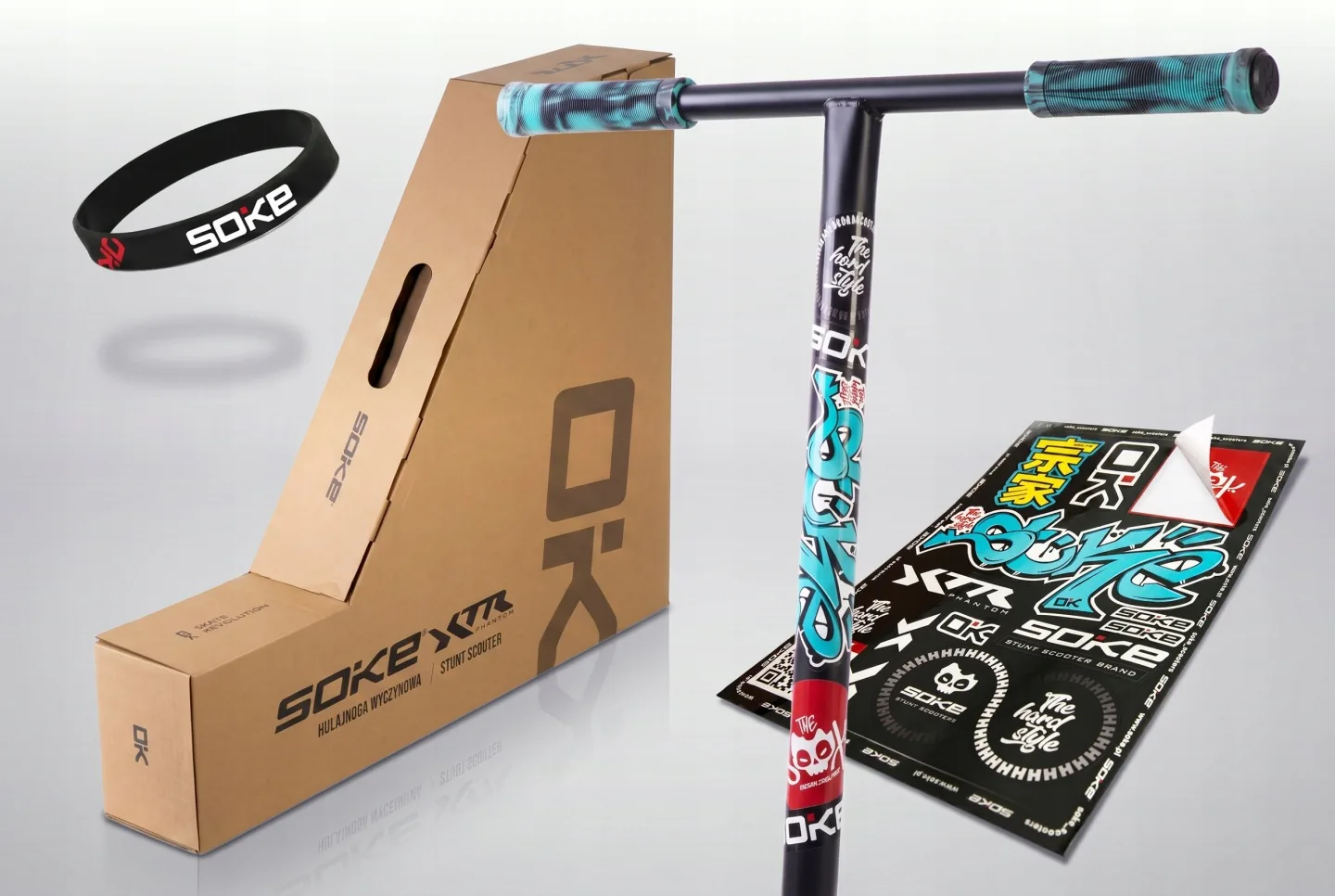 Termékkép 17: SOKE XTR freestyle roller fekete-türkiz