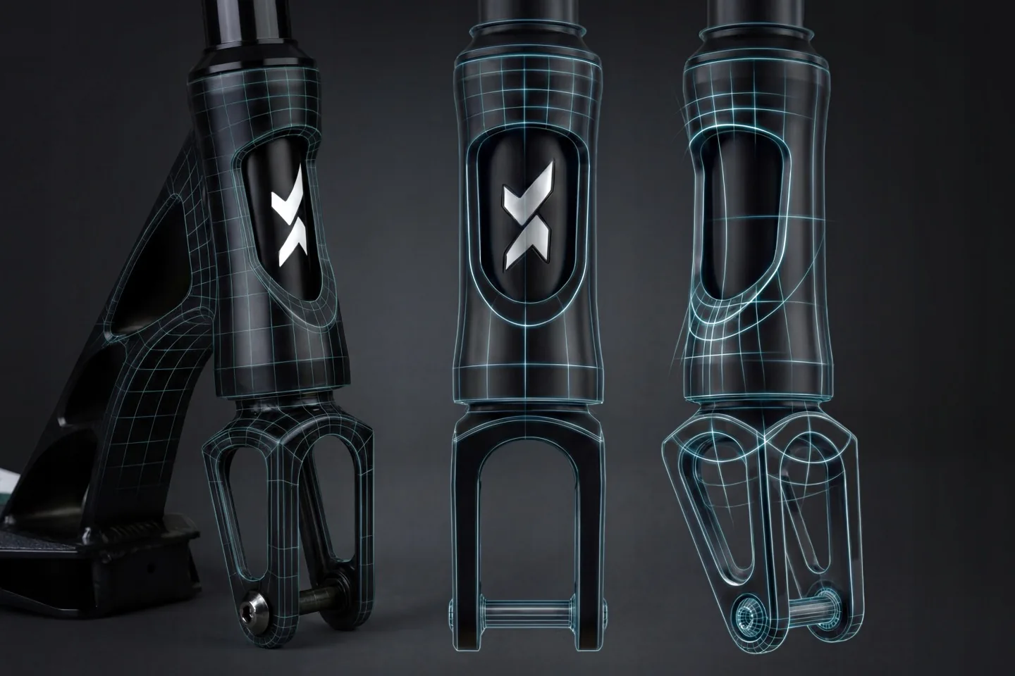 Termékkép 15: SOKE XTR freestyle roller fekete-türkiz