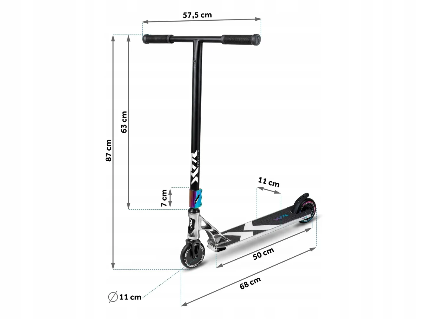 Termékkép 21: SOKE XTR freestyle roller ezüst-fekete