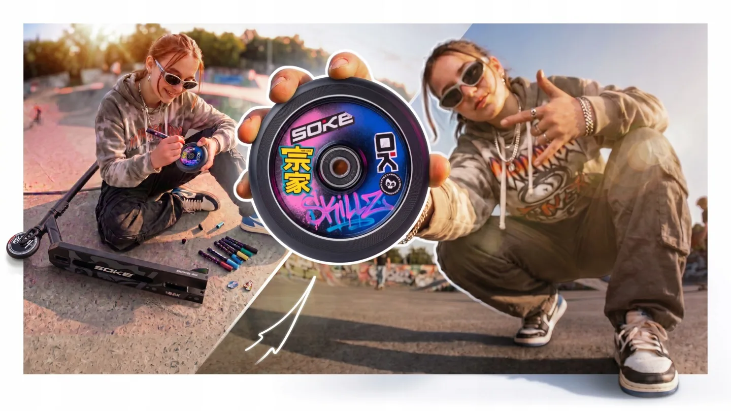 Termékkép 6: SOKE BOX fekete freestyle roller