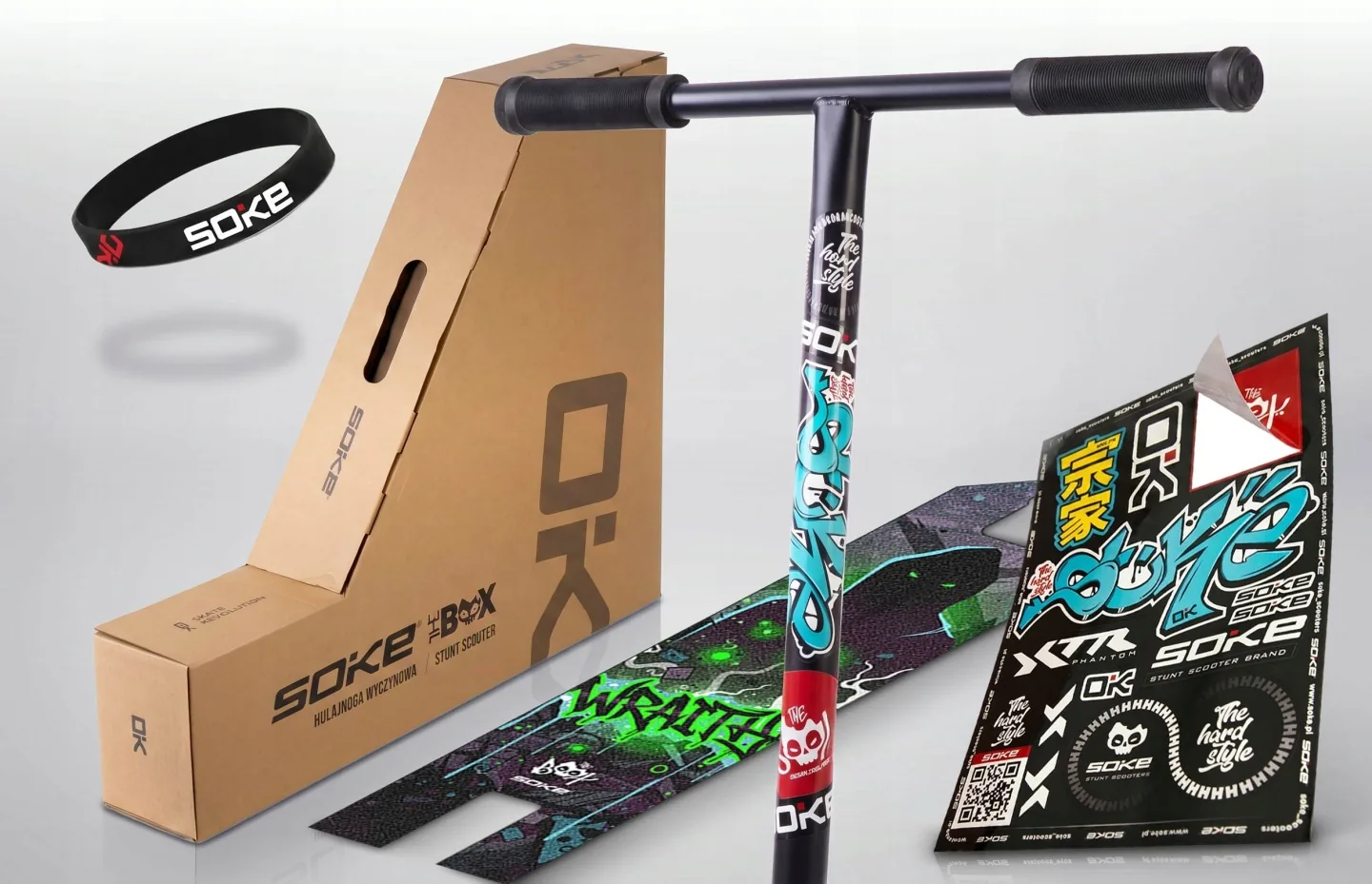 Termékkép 17: SOKE BOX freestyle roller, ezüst-fekete