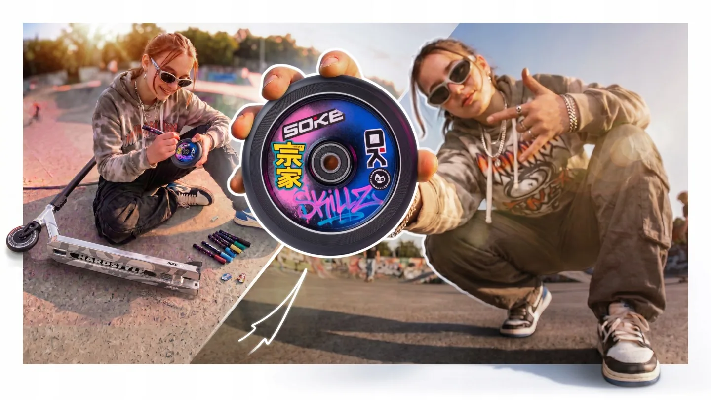 Termékkép 7: SOKE BOX freestyle roller, ezüst-fekete