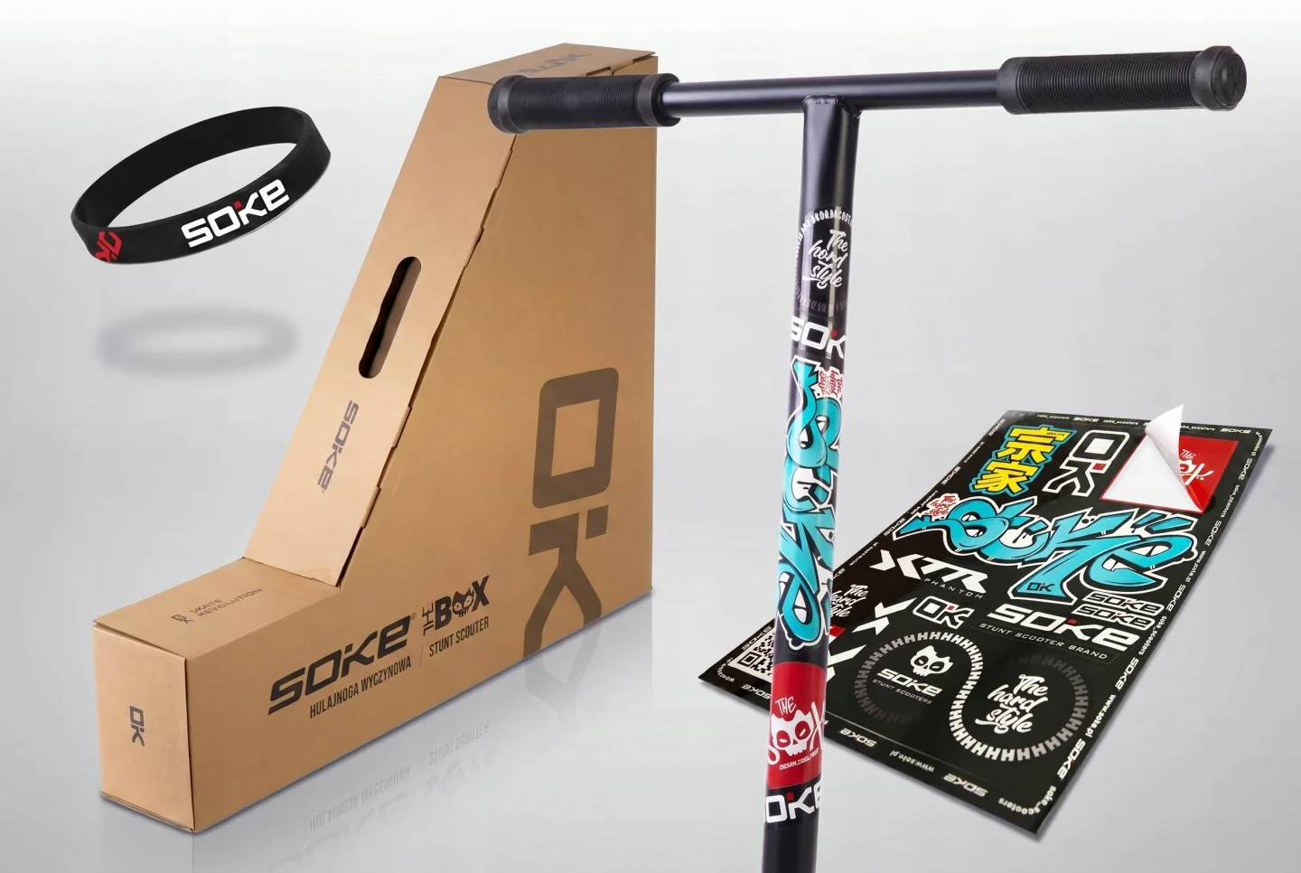 Termékkép 16: SOKE BOX freestyle roller, ezüst-fekete