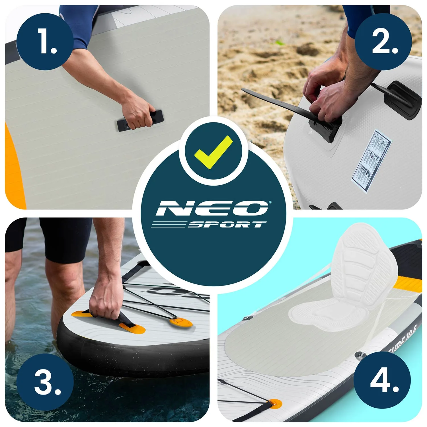 Termékkép 15: Aquasurf SUP deszka 320 x 84 x 15 cm Neo-Sport 170211