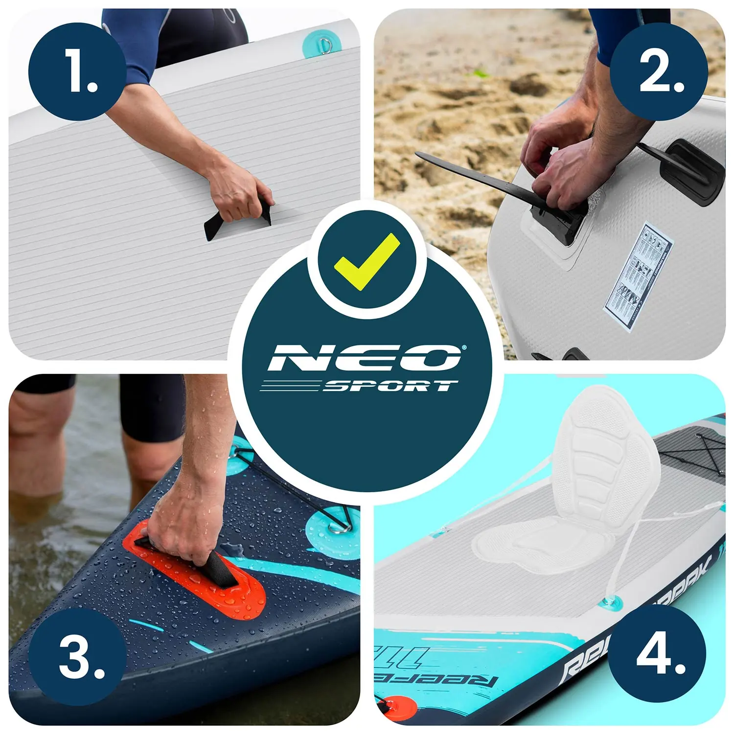 Termékkép 14: Reefbreak SUP deszka 350 x 81 x 15 cm Neo-Sport 170312
