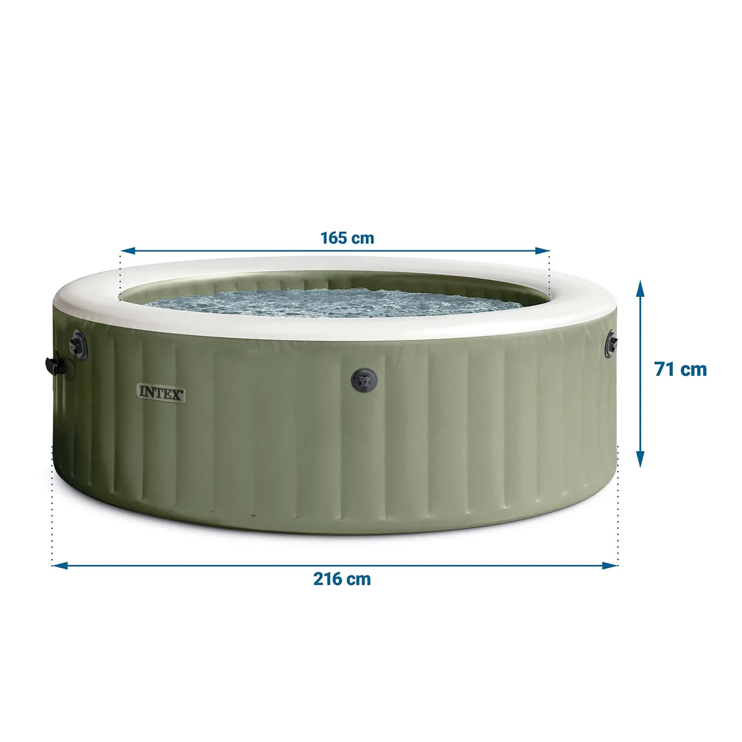 Imagine produs 10: Cadă spa gonflabilă pentru 6 persoane Intex PureSpa 28428NP, 216 × 71 cm, cu hidromasaj J-28428NP