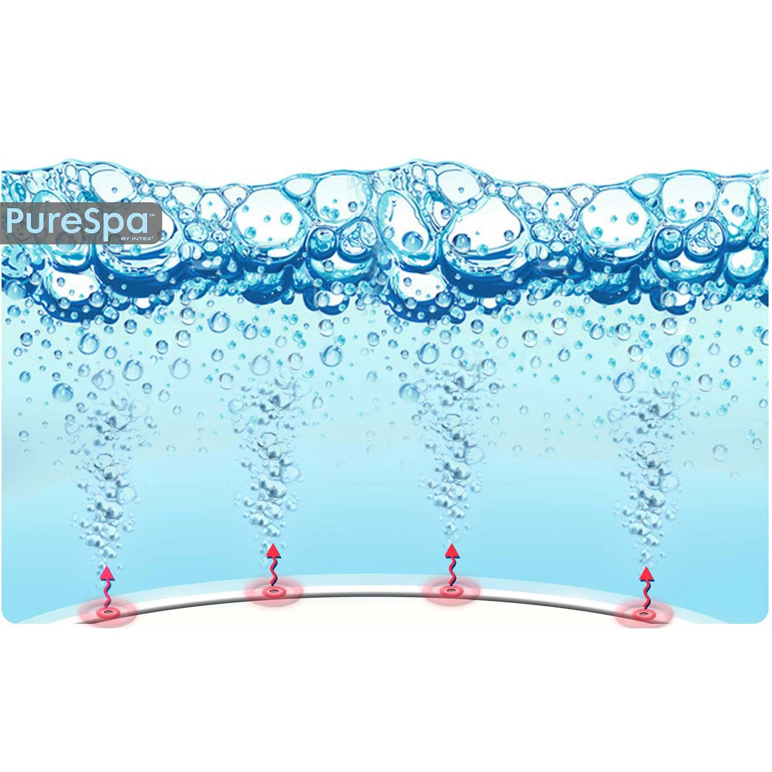 Imagine produs 14: Cadă spa gonflabilă pentru 6 persoane Intex PureSpa 28428NP, 216 × 71 cm, cu hidromasaj J-28428NP
