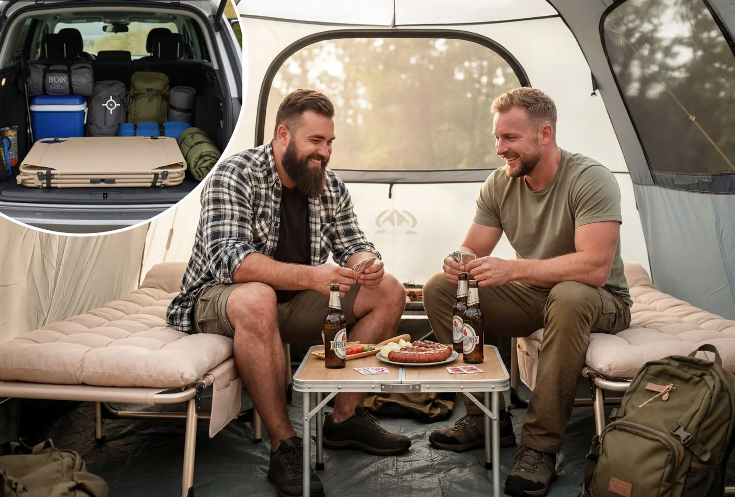 Imagine produs 7: Pat de camping pliabil, șezlong de grădină ChillWell Dream Sofotel