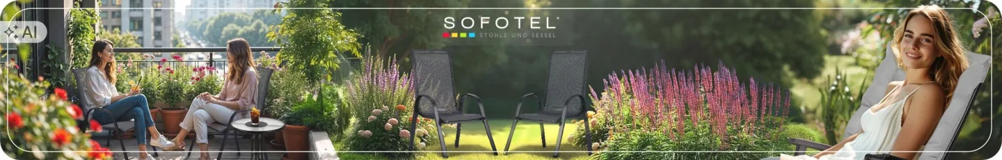 Sklopiva vrtna stolica Sofotel SO-983 grafitna