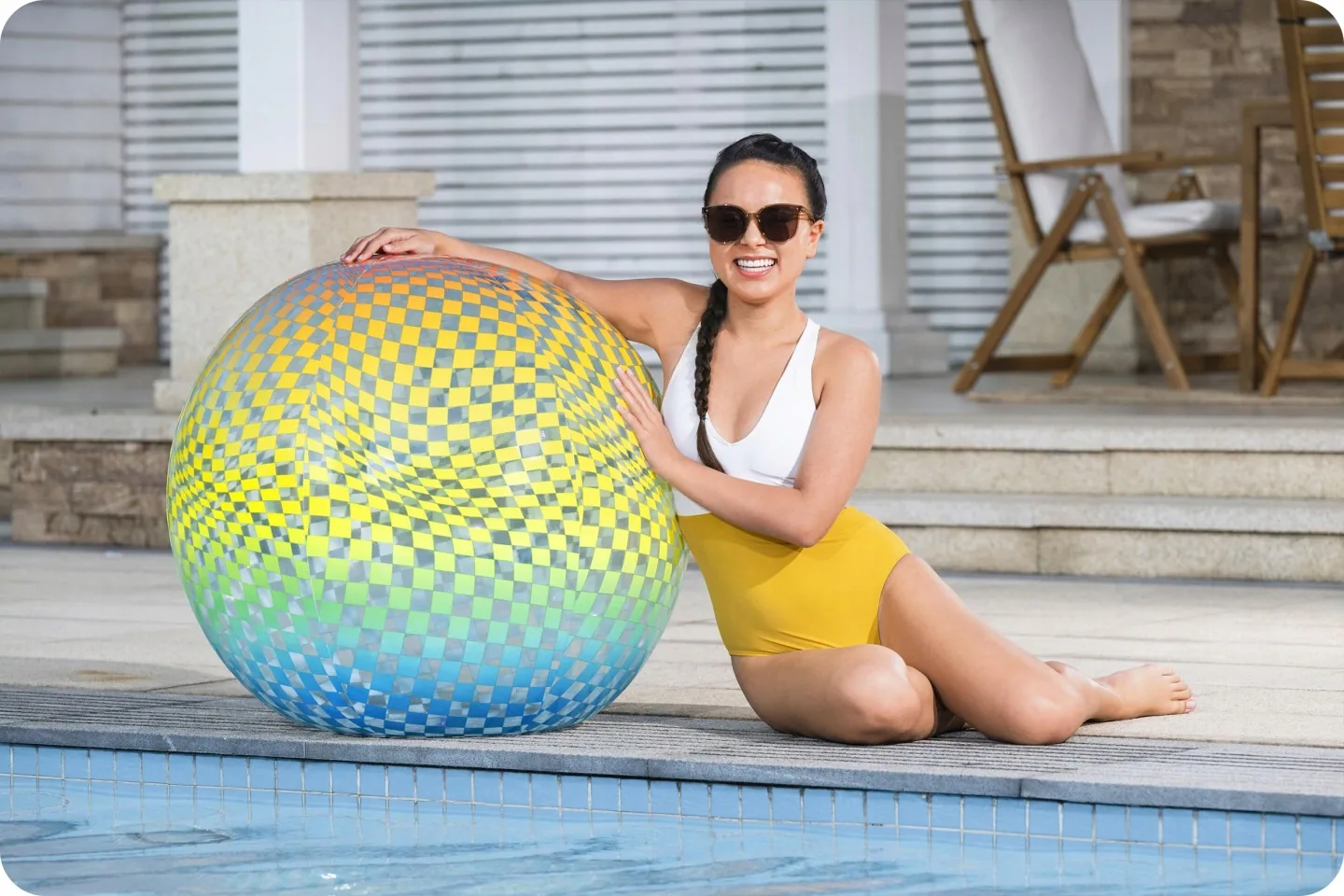 Termékkép 6: Bestway 107 cm-es felfújható strandlabda