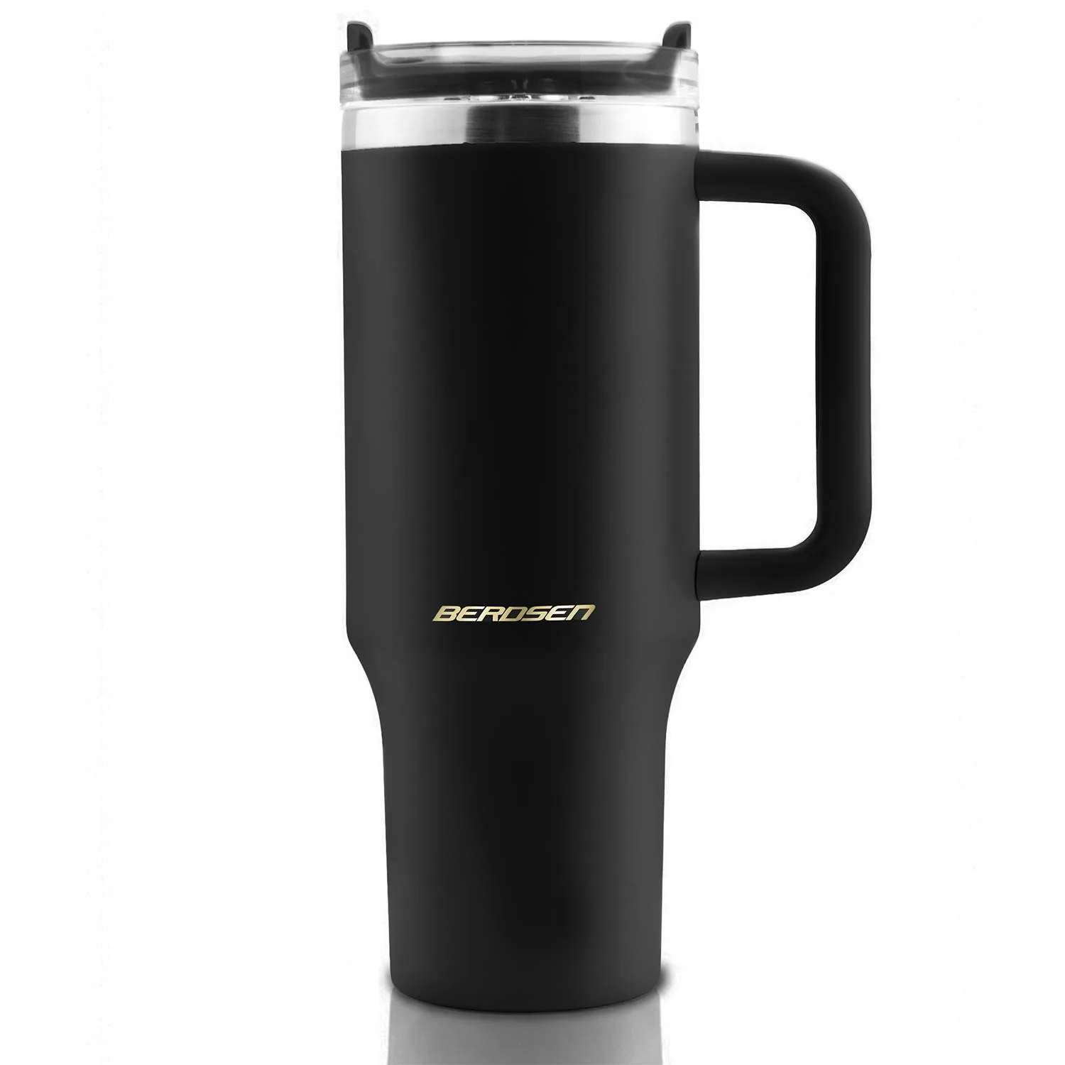 Termékkép 2: Vákuumos termoszpohár szívószálkészlettel 1180 ml Berdsen, fekete