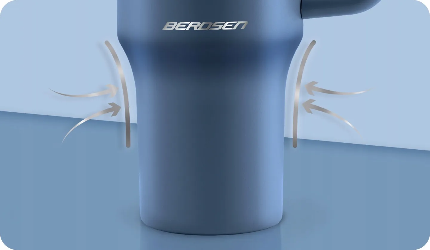 Detail produktu 8: Vakuový termohrnek se sadou brček 1180 ml Berdsen tmavě modrý