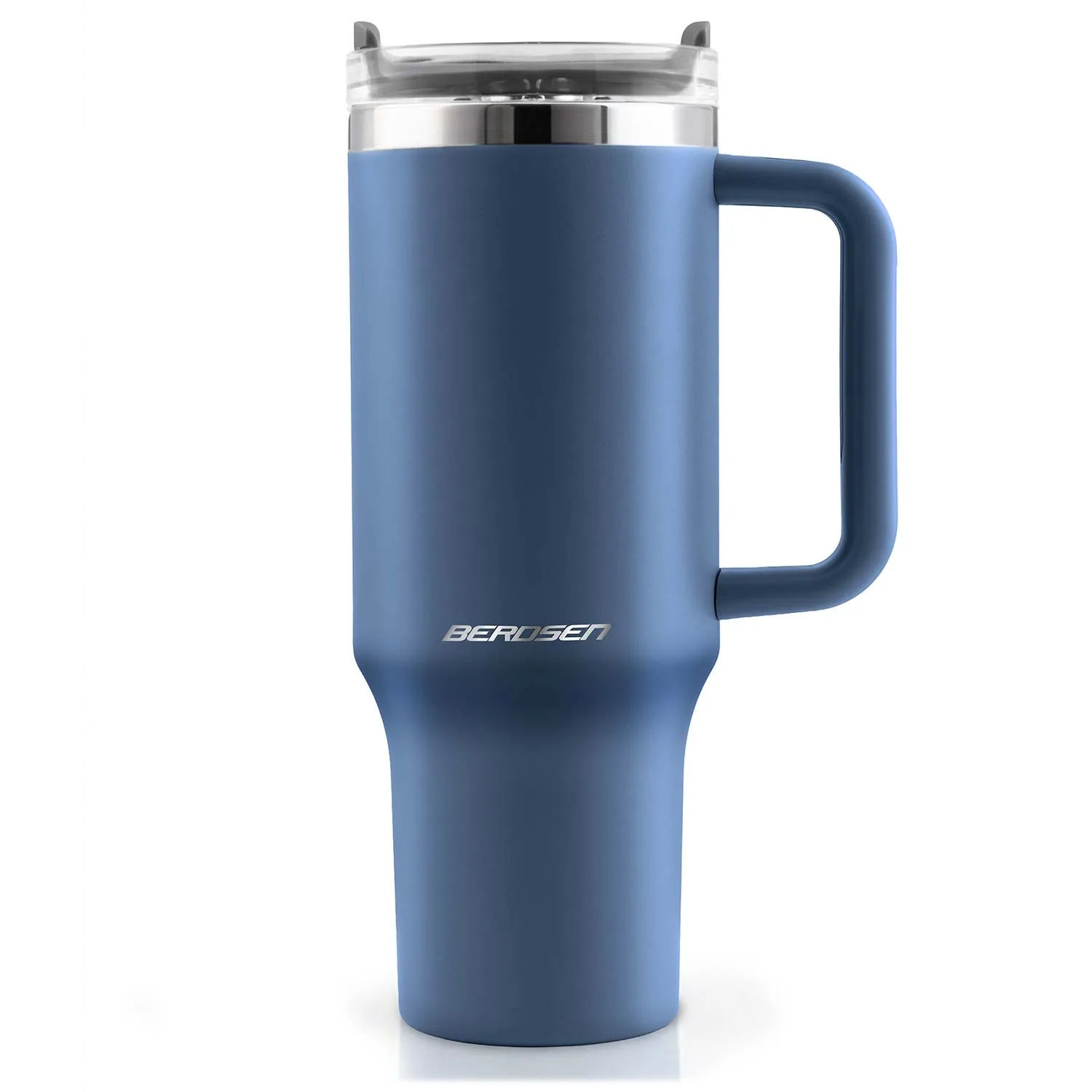 Termékkép 2: Vákuumos termoszpohár szívószálkészlettel 1180 ml Berdsen sötétkék