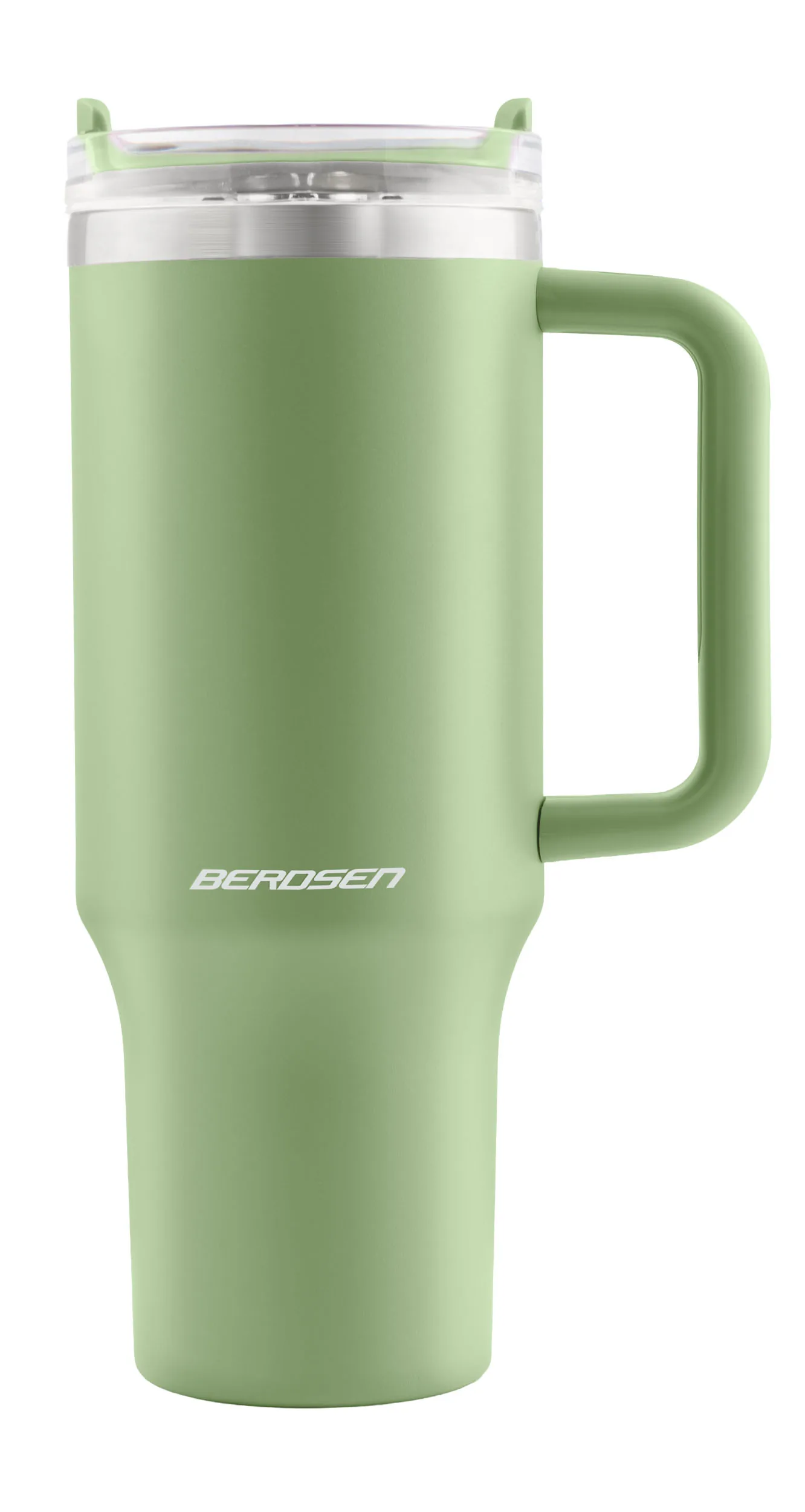 Termékkép 11: Vákuumos termoszpohár szívószállal, 1180 ml, Berdsen, zöld