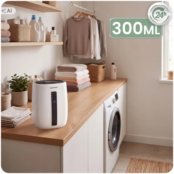 Termékkép 9: Légtisztító páramentesítő – automatikus nedvességelnyelő + autós adapter Berdsen BD-855