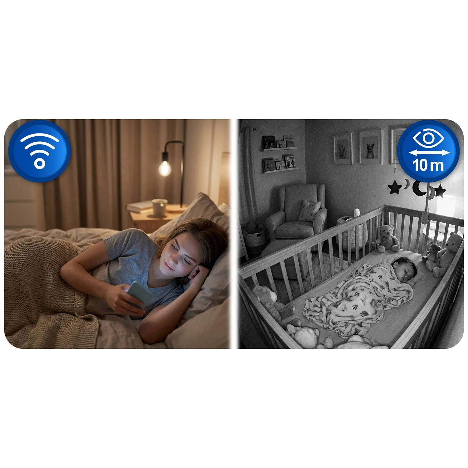 Termékkép 16: Forgatható Wi-Fi IP kamera 3 Mpx beltérre, Berdsen BD-942 J-394200
