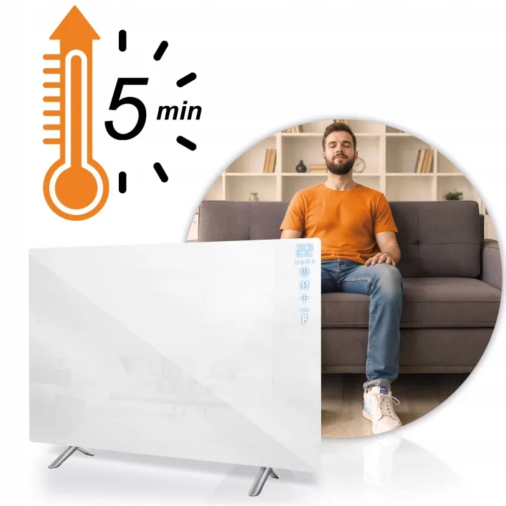 Slika proizvoda 13: Infracrveni panelni grijač 600 W Berdsen BD-984, daljinski upravljač, Wi-Fi aplikacija